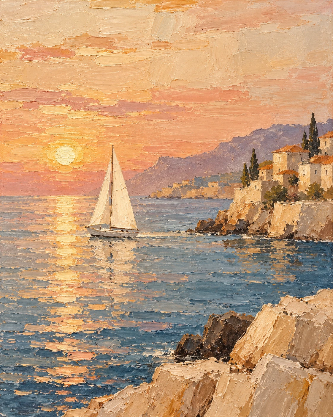 Voile au couchant